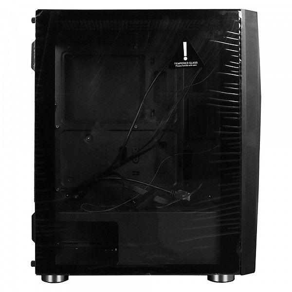 Gabinete Gamer Bluecase BG-020, Mid Tower, RGB, Lateral em Vidro - BG020BGCASE