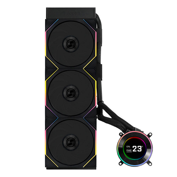 Water Cooler Lian Li Hydroshift II LDC-C 360CL Preto Com Tela IPS com Unifans CL GHS2LCD36RB