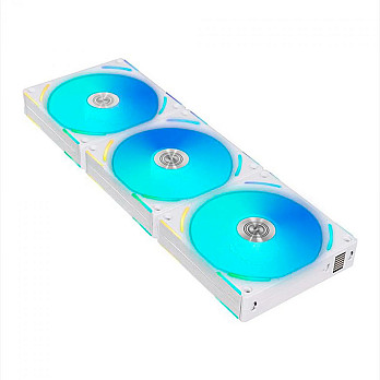 Kit Fan Lian Li com 3 Unidades Uni Fan AL120 V2, 120mm, ARGB, White, UF-AL120V2-3W