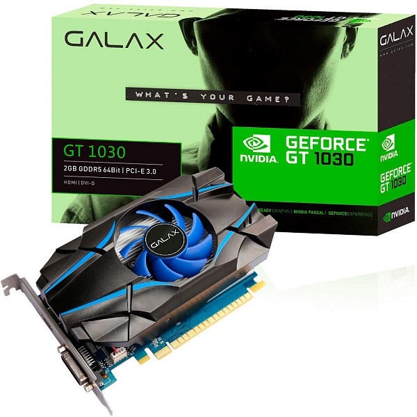 Placa de Vídeo  Galax Geforce Gt 1030 2GB GDDR5 64Bits - 30NPH4HVQ4ST op