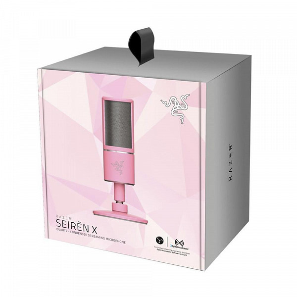 Microfone Razer Seiren X Quartz Podcast, USB, Pink - RZ19-02290300-R3M1