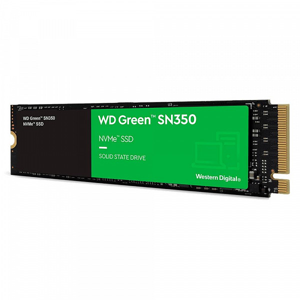SSD WD Green PC SN350 960GB, PCIe, NVMe, Leitura: 2400MB/s, Escrita: 1900MB/s - WDS960G2G0C