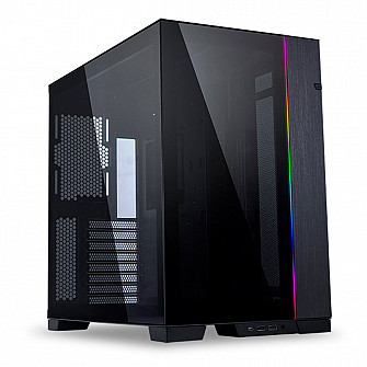 Gabinete Gamer O11 Dynamic Evo Preto, E-ATX /ATX/M-ATX/ITX, Lateral e Frontal em Vidro  - O11DEX