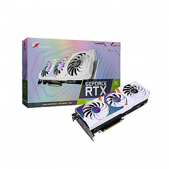 Placa de Vídeo Colorful iGame GeForce RTX 3060 Ultra, White, OC, LHR, 12GB L-V, GDDR6, DLSS, Ray Tracing