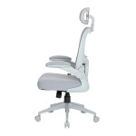 Cadeira de Escritório Ergonômica DT3 Vita Headrest, Até 110Kg, Mesh Spandex, Grey - 14557-2
