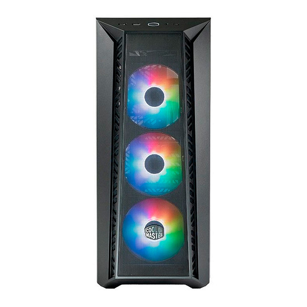 Gabinete Cooler Master Masterbox 520 Mesh, ARGB, Lateral de Vidro, 3 Fans, Preto, MB520-KGNN-S00