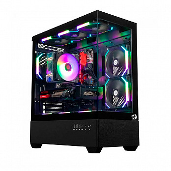 Gabinete Gamer Redragon Reflect Flow Preto Vidro Temperado