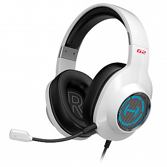 Headset Gamer Edifier G2 II Hecate, RGB, 7.1 Virtual Som Surround, Drivers 50mm, USB, Branco- G2II-WH