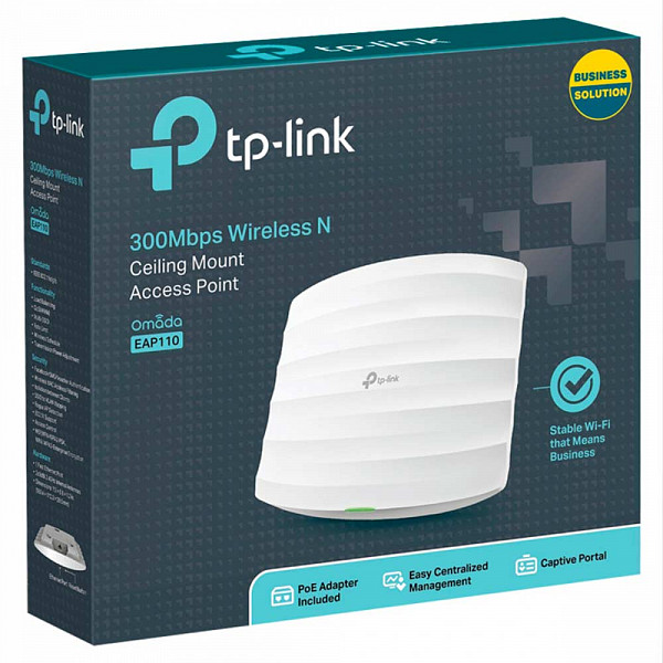 Access Point TP-Link Wireless N300 Montável em Teto EAP110