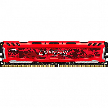 Memória DDR4 Crucial Ballistix Sport Lt, 8GB 3000MHz, Red, BLS8G4D30AESEK