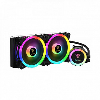 Water Cooler Gamdias Chione, RGB, 240mm, Intel e AMD, para PC, CHIONE M2-240R