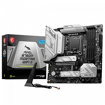 Placa-Mãe MSI MAG B760M Mortar, Intel, M-ATX, DDR5, Wi-Fi II, Preto - MAG B760M MORTAR WIFI II