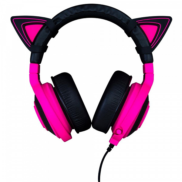 Kitty Ears para Headset Razer Kraken, Neon Purple - RC21-01140100-W3M1