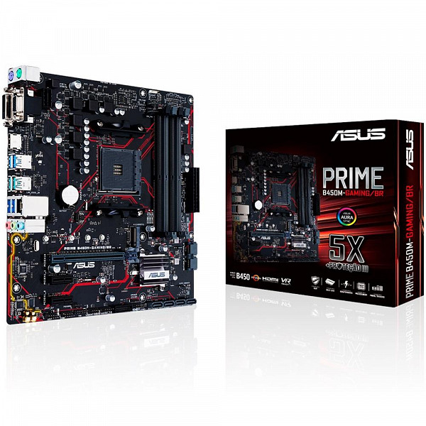 Placa Mãe Asus Prime B450M Gaming/BR, AMD AM4, DDR4