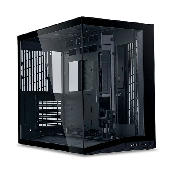 Gabinete Gamer Lian Li O11 Dynamic Mini V2 Flow, Midi Tower, Lateral em Vidro, Com 5 Fans,, Preto - O11DMIV2FX