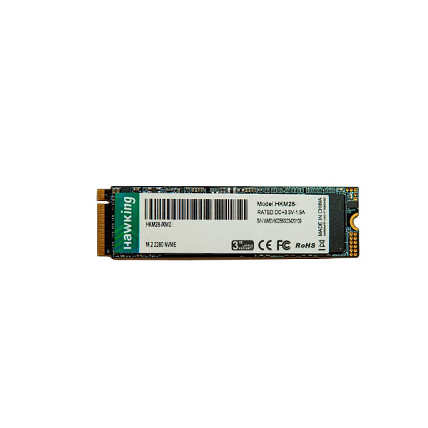 Nvme SSD, PCie 3.0, 256GB, Hawking, Leitura 2500MBS Escrita 1500MBS