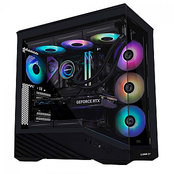 Gabinete Gamer Lian Li Vetor V100, RGB, Mid Tower, Vidro Temperado, E-ATX, Sem Fonte, Sem Fan, Black, V100X
