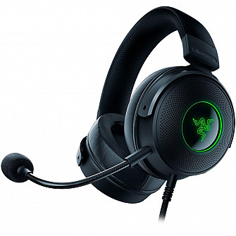 Headset Gamer Razer Kraken V3 HyperSense, Chroma, USB, Som Surround 7.1, Drivers 50mm, Preto - RZ04-03770100-R3U1