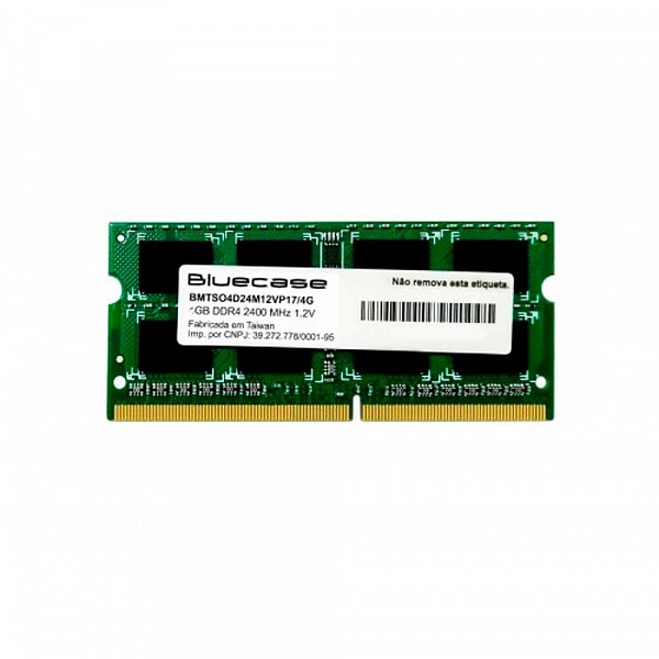Memória Notebook BLUECASE 8GB DDR4-2400 SODIMM BMTSO4D24M12VP17/8G