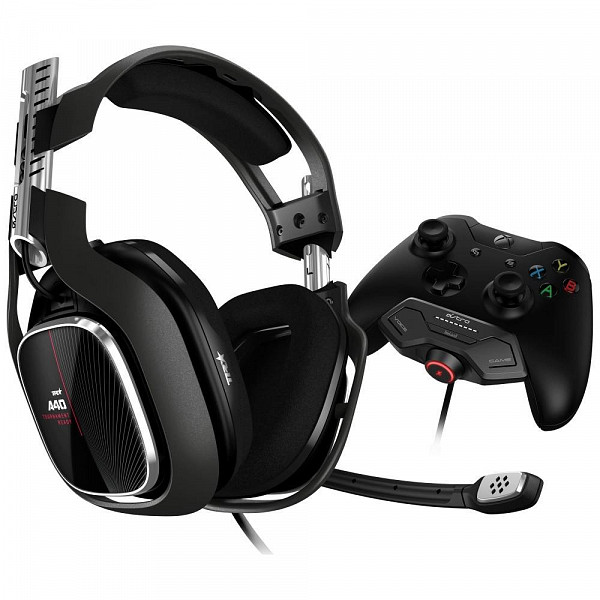 Headset ASTRO Gaming A40 TR + MixAmp M80 Gen 4 para Xbox One - PC - Mac  - Preto/Vermelho - 939-001808
