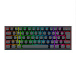 Teclado Magnetico Redragon Fidd, RGB, 60%, ABNT2, Switch Pink Linear, Preto, K683-RGB-PT