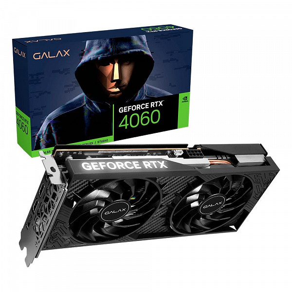 Placa de Vídeo RTX 4060 1-Click OC 2X TecLab Lite GALAX NVIDIA GeForce, 8GB GDDR6, G-SYNC, DLSS, Ray Tracing - 46NSL8MD9NXV