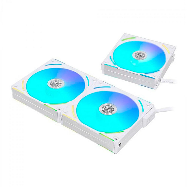 Kit Fan Lian Li com 3 Unidades Uni Fan AL120 V2, 120mm, ARGB, White, UF-AL120V2-3W