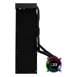 Water Cooler Lian Li Hydroshift II LCD-C, Preto 360N, RGB com Tela LCD IPS 2,1”  GHS2LCD36B