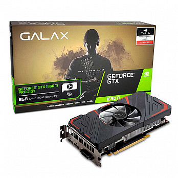 Placa de Vídeo Galax Geforce Gtx1660 Ti 6gb Prodigy G5 192b Galax