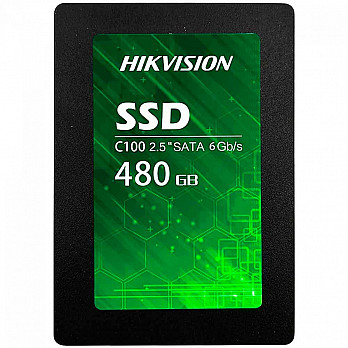SSD Hikvision C100, 480GB, Sata III, Leitura 550MBs e Gravação 470MBs, HS-SSD-C100/480G
