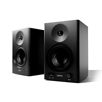 Monitor de Áudio Mr4 Edifier 42w Rms, Conexão TRS e RCA, Bivolt - Preto