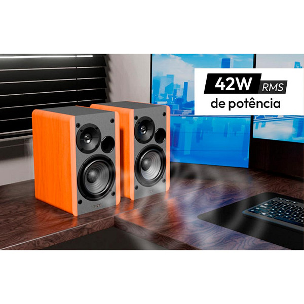 Monitor de Áudio R1280T Bivolt 42W RMS EDIFIER - Preto