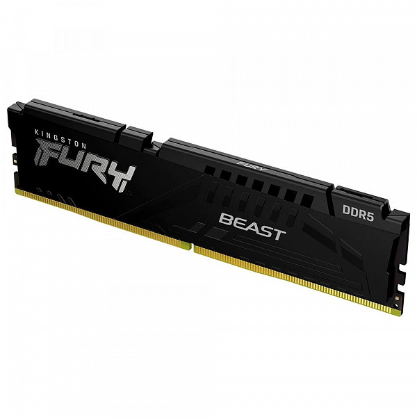 Memória Kingston Fury Beast para Intel XMP, 16GB, 4800MHz, DDR5, CL38, Preto - KF548C38BB-16
