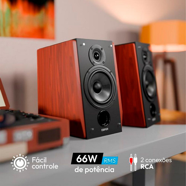 Monitor de Áudio EDIFIER R1700BT 66W RMS Bluetooth 5.1 e RCA