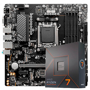 Kit Upgrade, AMD Ryzen 7 7700X, Placa Mãe Chipset B650
