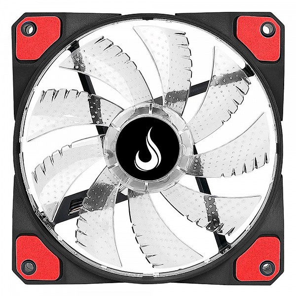 Cooler FAN Rise Mode Wind W1, 120mm, LED Vermelho - RM-WN-01-BR