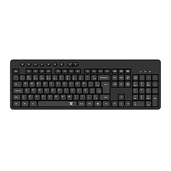 Teclado Redragon BK-7094, ABNT2, Wireless, Preto, BK-7094-PT
