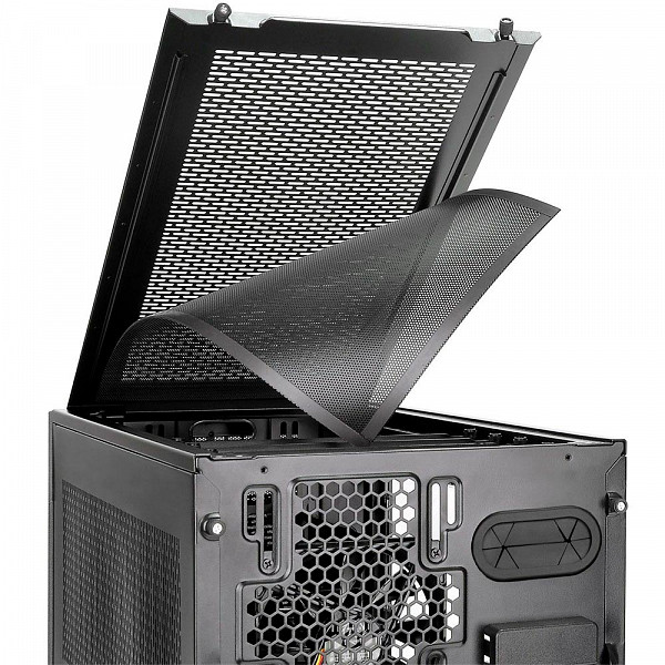Gabinete Thermaltake Core X1 ITX Cube Case Com Janela Lateral Acrilica CA-1D6-00S1WN-00 Black
