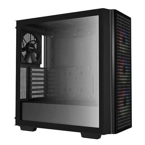 Gabinete Gamer Deepcool CG540, Mid Tower, 3x Cooler ARGB, Lateral em Vidro Temperado, Preto - R-CG540-BKAGE4-G-1