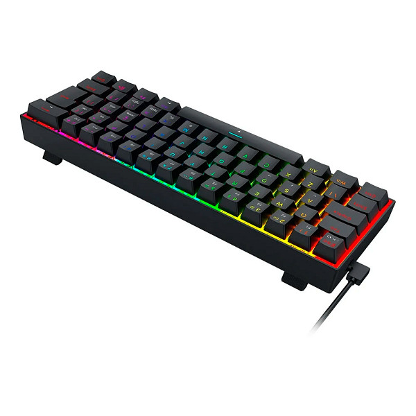 Teclado Magnético Gamer Redragon Fizz, 60%, RGB, 8000Hz, Rapid Trigger, Switch Linear, Preto - K617RGB-M