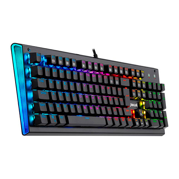 Teclado Mecanico Gamer Redragon Aryaman V2, RGB, Switch Blue, Preto, K569RGB-PT-BLUE-V2