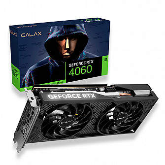 Placa de Vídeo RTX 4060 1-click Oc 2x Galax NVIDIA GeForce, 8GB GDDR6, DLSS, Ray Tracing - 46NSL8MD8LOC