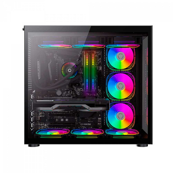 Gabinete Gamer Gamemax Lucent Black, Mid Tower, ATX, Vidro Temperado, Preto, Sem Fans