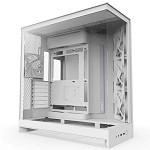 Gabinete Gamer NZXT H9 Flow, Mid Tower, Vidro Temperado, ATX, Sem Fonte, Com 4 Fans, Branco, CM-H92FW-01