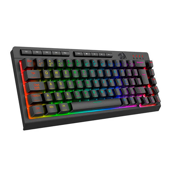 Teclado Membrana Redragon Crescent 68, RGB, 60%, USB, Preto, K519-RGB