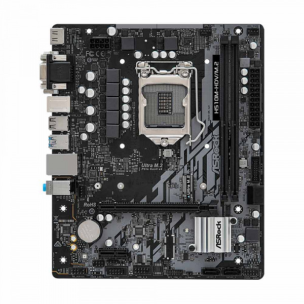 Placa Mãe ASRock H510M-HDV/M.2, Chipset H510, Intel LGA 1200, mATX, DDR4