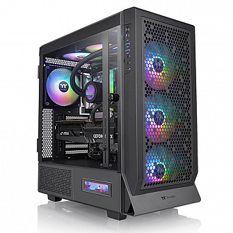 Gabinete Thermaltake Ceres 500 TG ARGB, Mid-tower, Vidro Temperado - Preto