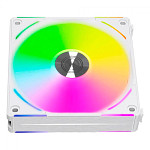 Kit Fan Lian Li com 3 Unidades Uni Fan AL120 V2, 120mm, ARGB, White, UF-AL120V2-3W