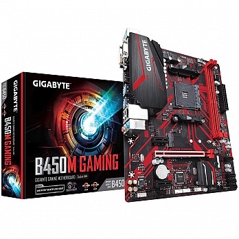 Placa-Mãe Gigabyte B450M Gaming, AMD AM4, mATX, DDR4