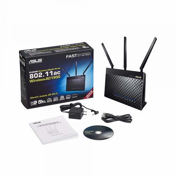 Roteador ASUS RT-AC68U ROUTER BZ11P_BZ 1900MBITS 90IG00C0-BY8000